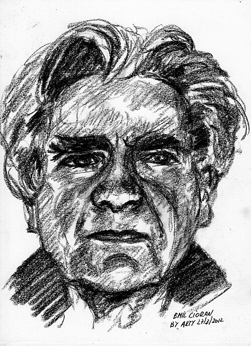  Portrait of philosopher and writer E.M. Cioran.